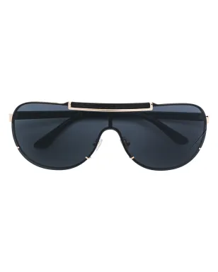 Versace Eyewear バイザー型アビエータサングラス - サムネイル1