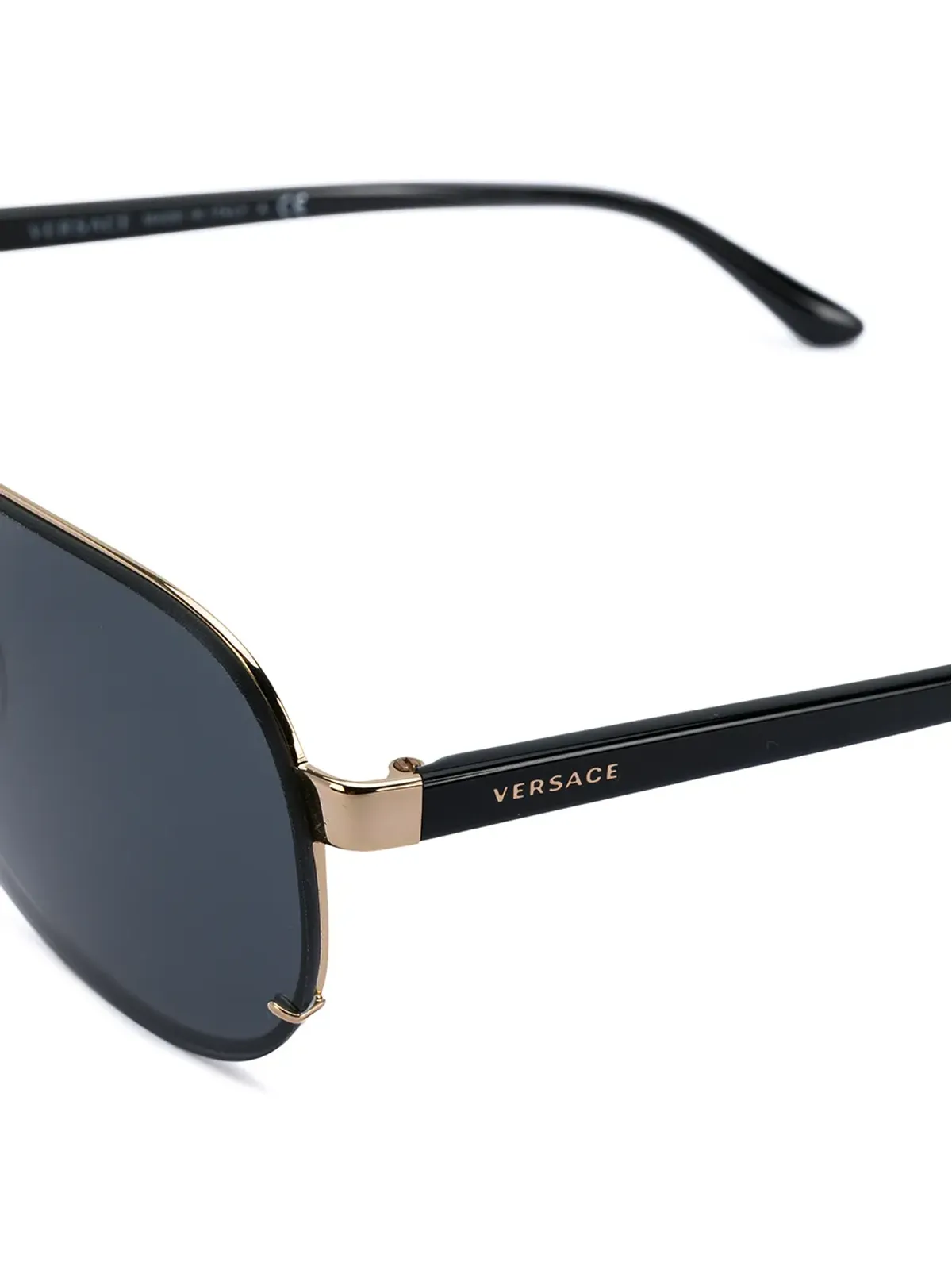 Versace Eyewear バイザー型アビエータサングラス - 画像3