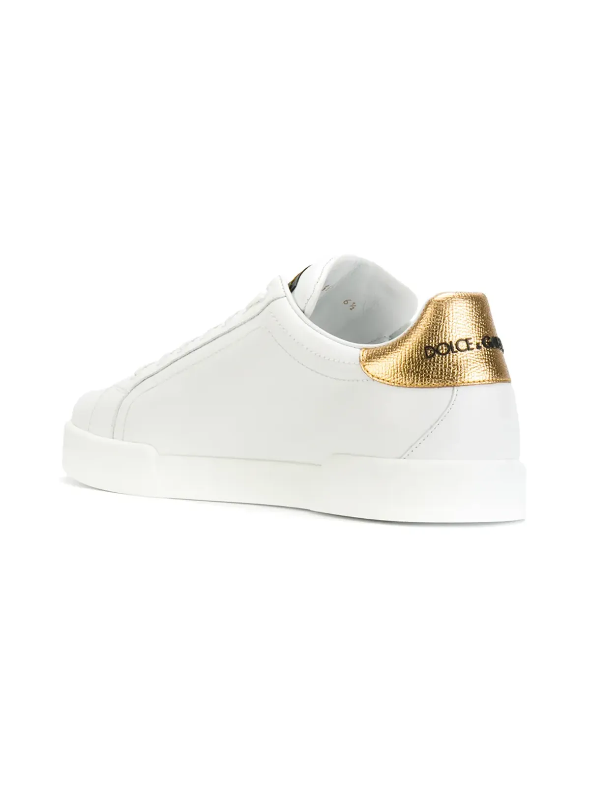Dolce & Gabbana Portofino クラウンパッチ レザー スニーカー - 画像3