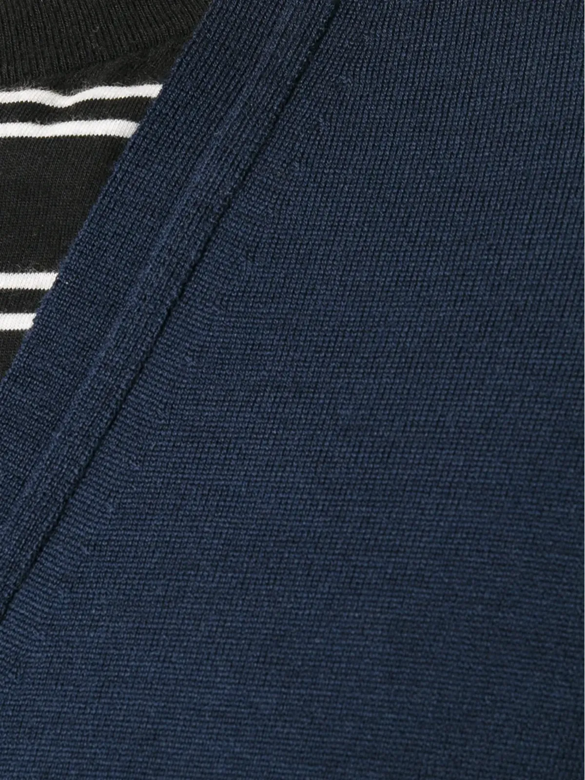 John Smedley Vネックカーディガン ブルー - 画像5