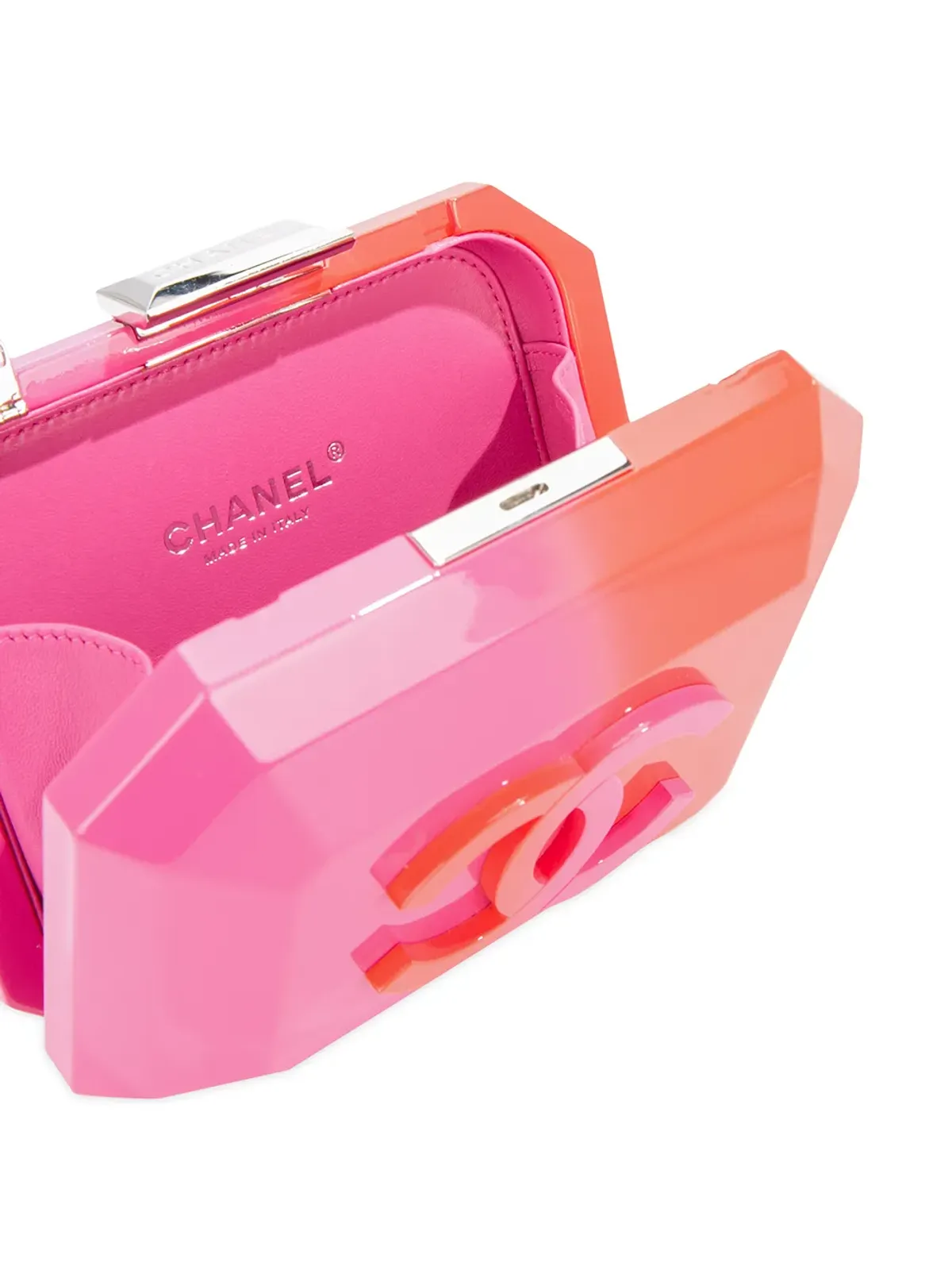 CHANEL ビンテージ ハードチェーンショルダーバッグ - ピンク - 画像5