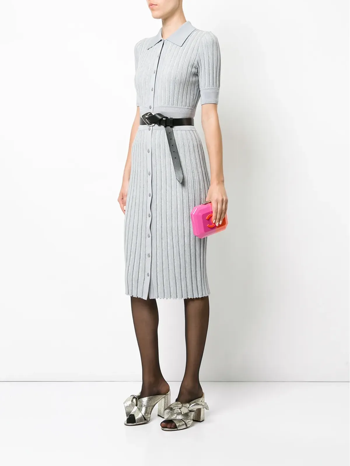CHANEL ビンテージ ハードチェーンショルダーバッグ - ピンク - 画像2