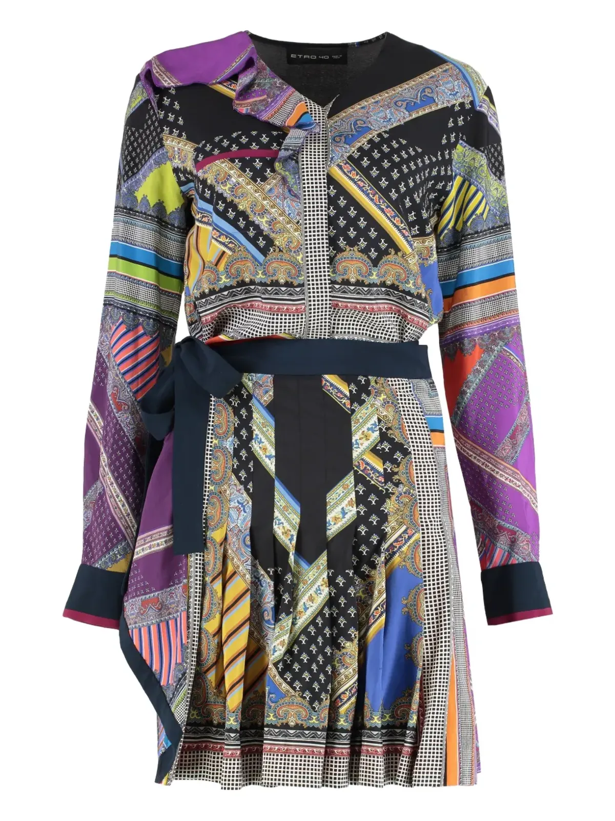 ETRO プリント柄プリーツドレス - 画像1
