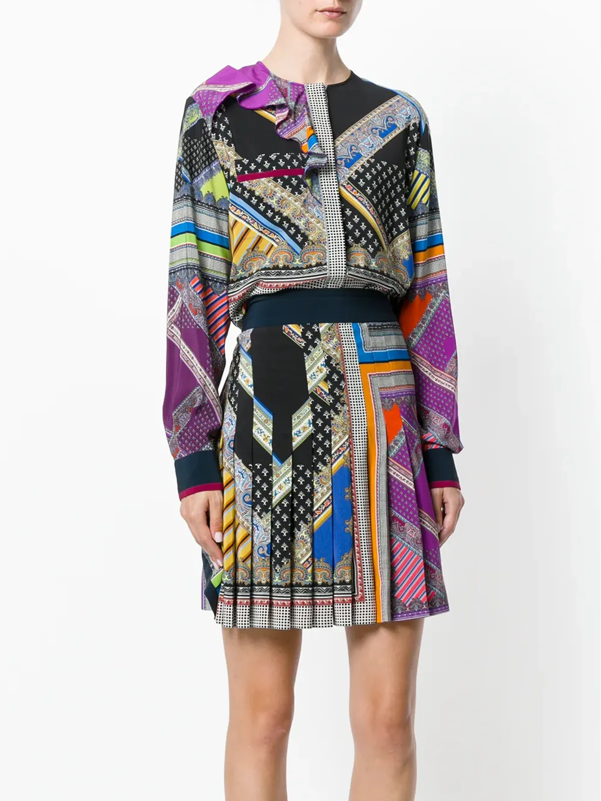 ETRO プリント柄プリーツドレス - 画像3