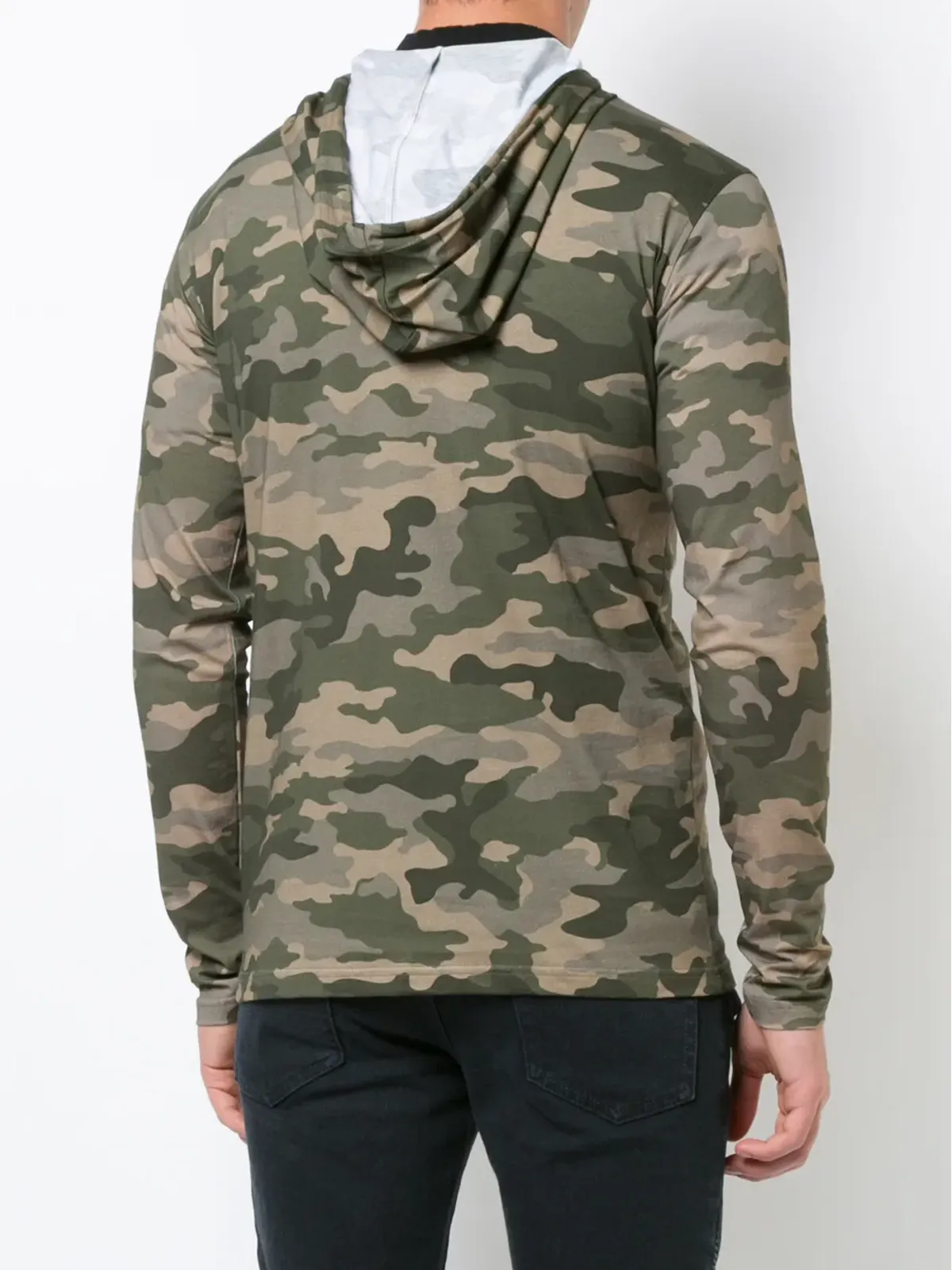 Balmain カモフラージュ ロゴ フーディー - 画像4