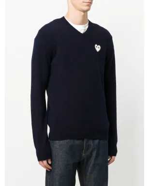 Comme Des Garçons Play Vネック ジャンパー - サムネイル3