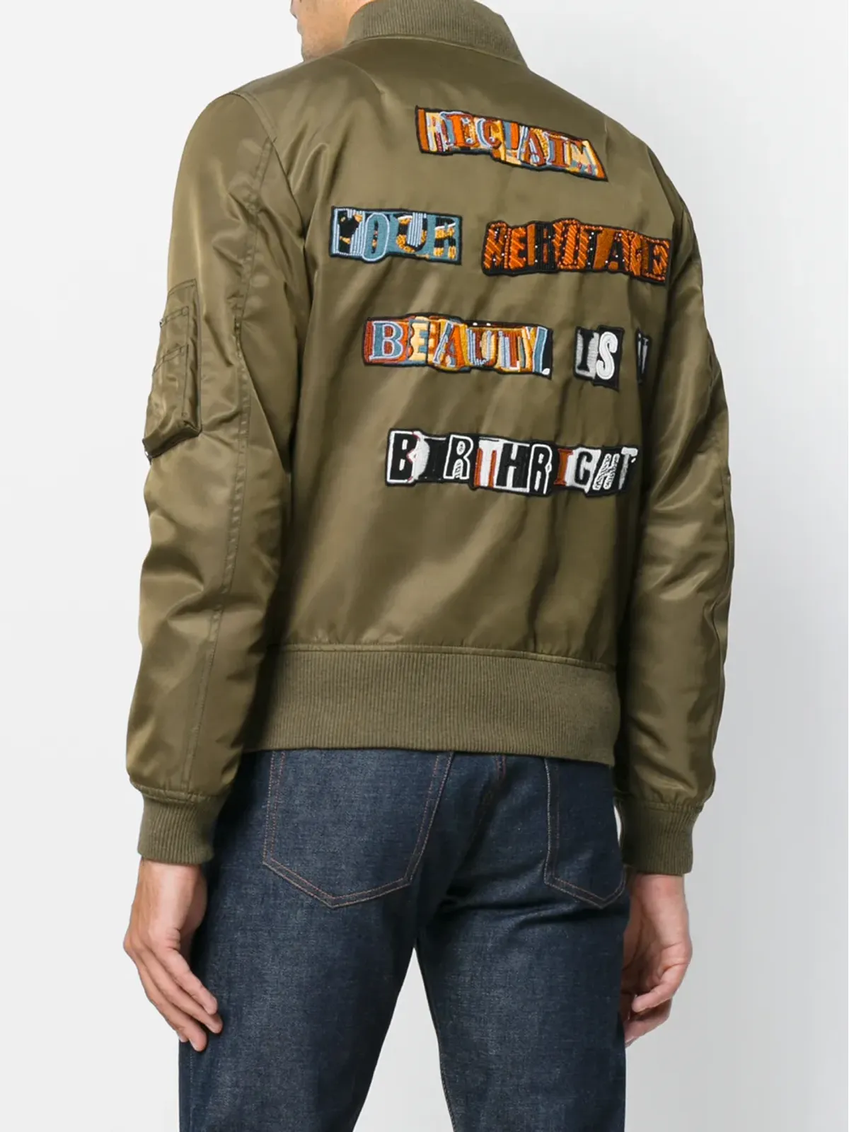 Valentino Garavani パッチワークボンバージャケット - 画像4