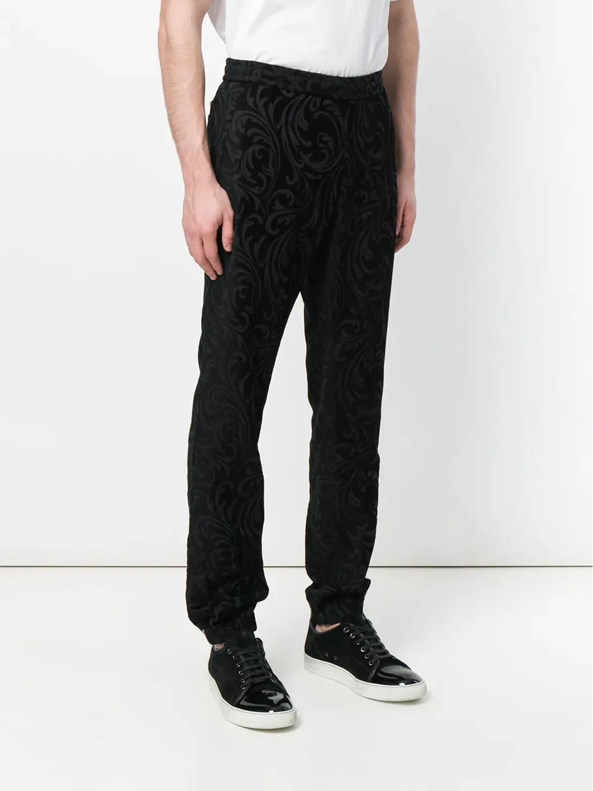 Versace バーコロ テクスチャー トラウザーズ - 画像3