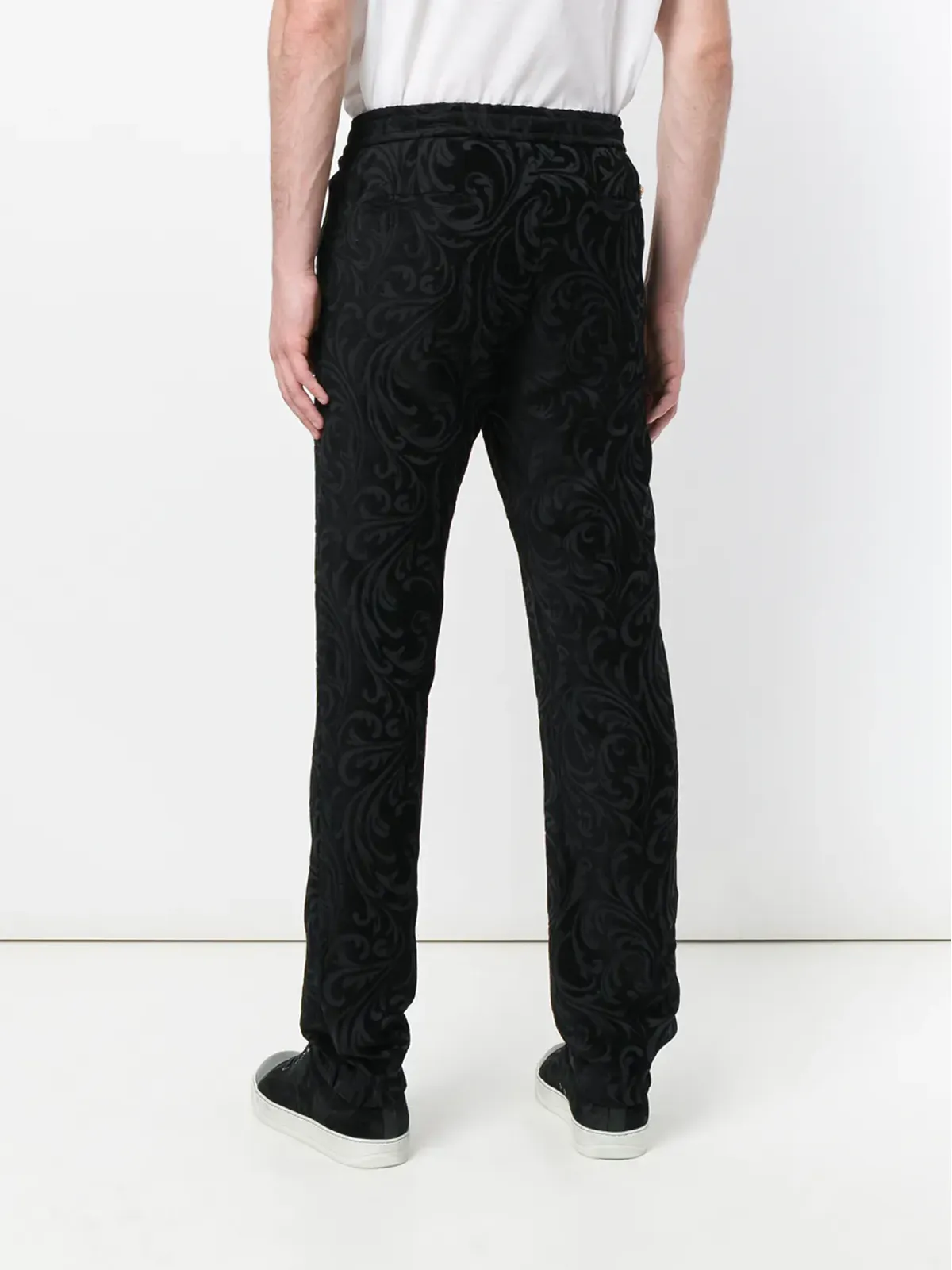 Versace バーコロ テクスチャー トラウザーズ - 画像4