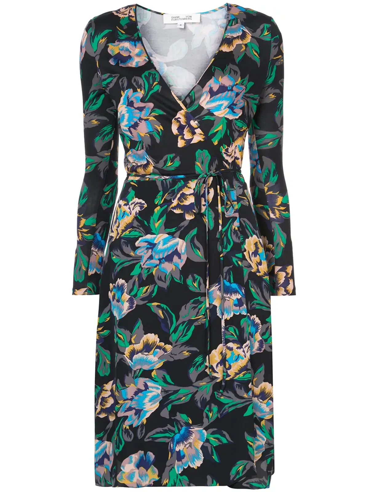 DVF Diane von Furstenberg 花柄ラップドレス - 画像1