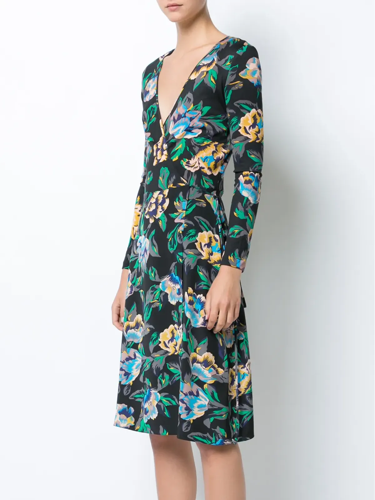 DVF Diane von Furstenberg 花柄ラップドレス - 画像3