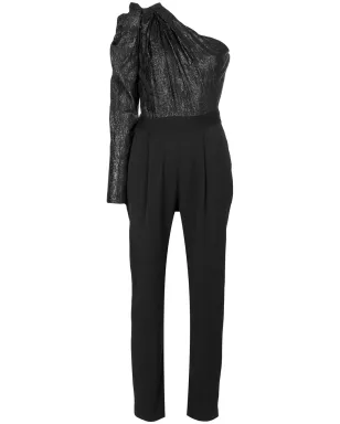 Michael Michael Kors アシンメトリック ジャンプスーツ ブラック - サムネイル1