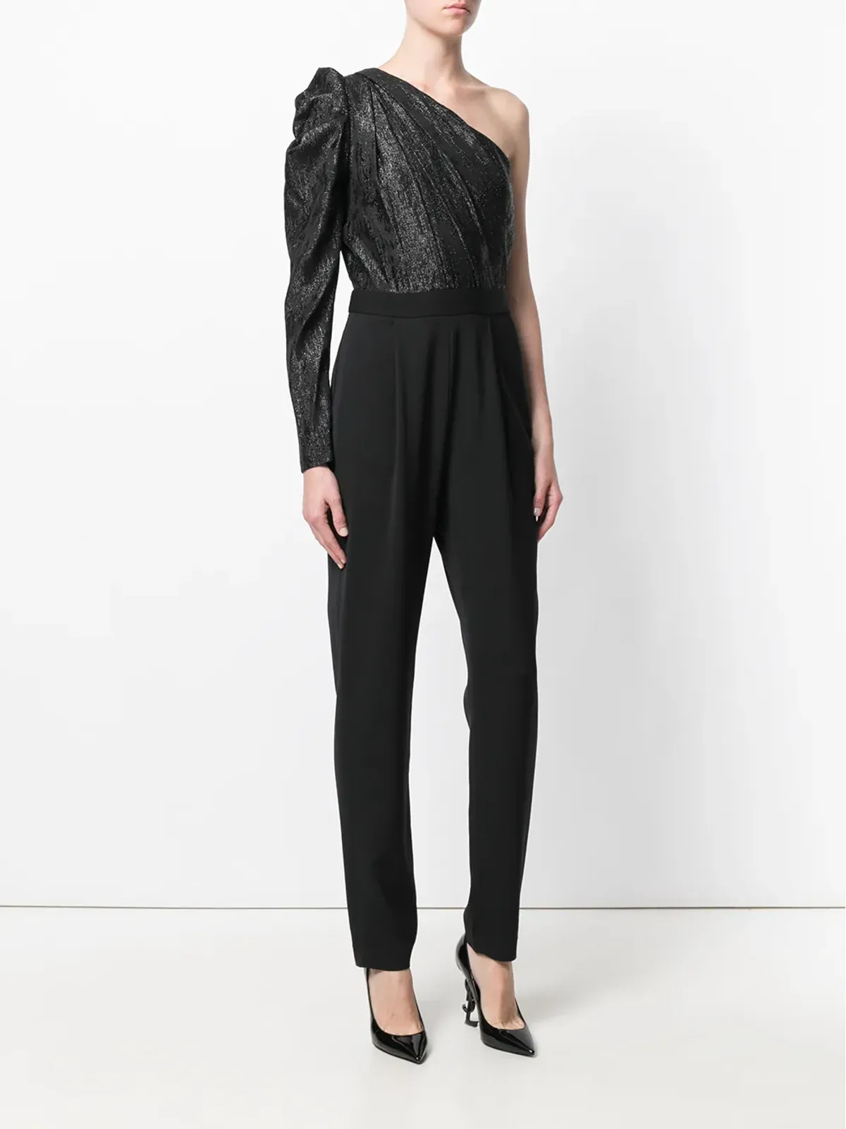 Michael Michael Kors アシンメトリック ジャンプスーツ ブラック - 画像3
