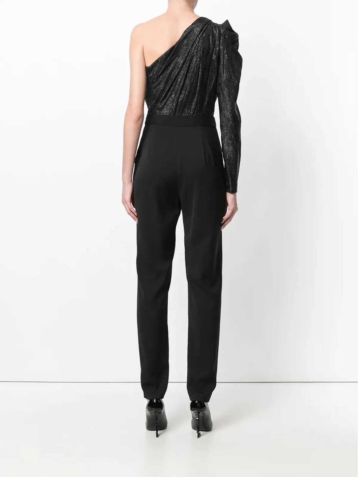 Michael Michael Kors アシンメトリック ジャンプスーツ ブラック - 画像4