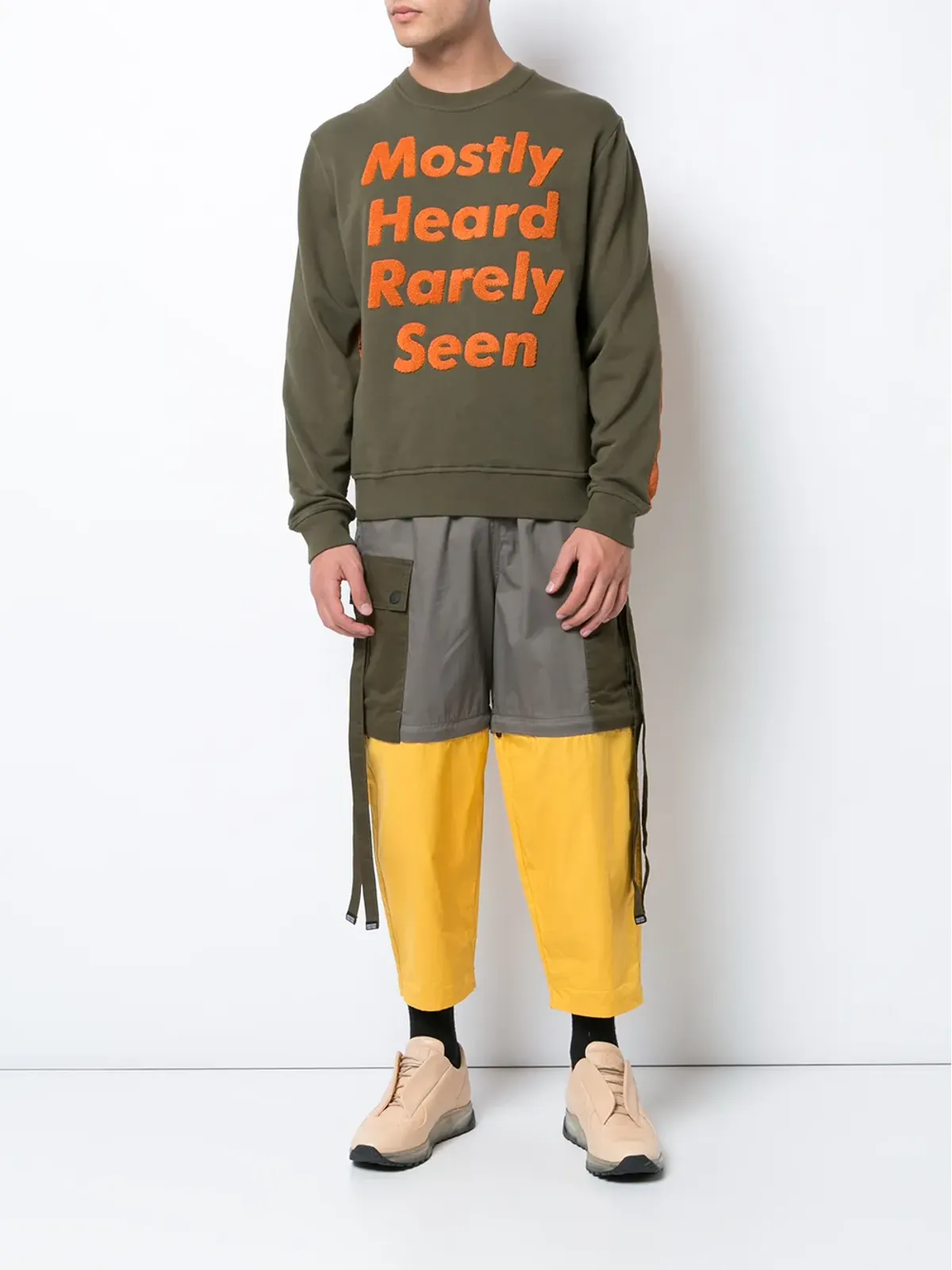 Mostly Heard Rarely Seen ロゴパッチスウェットシャツ - 画像2