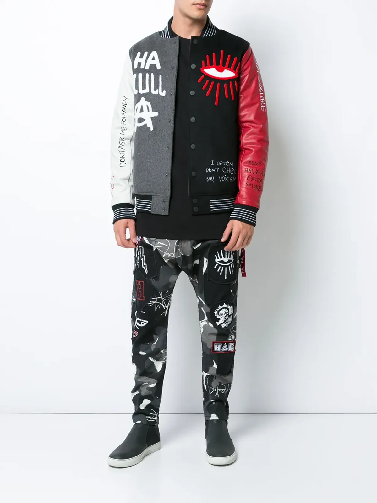 Haculla Skribble varsity jacket - 画像2