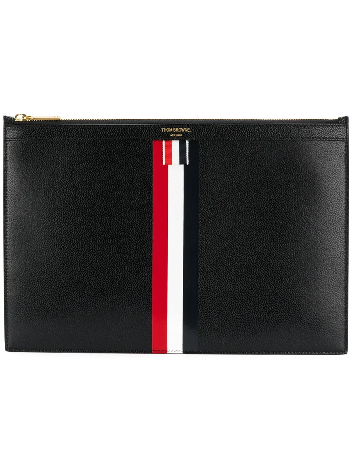Thom Browne トリコロールジッパー タブレットホルダー - 画像1