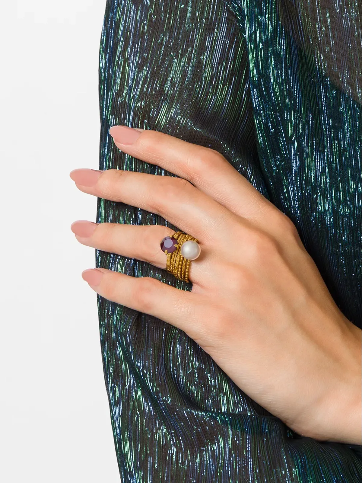 Wouters & Hendrix Curiosities set of rings - Metallic - 画像2
