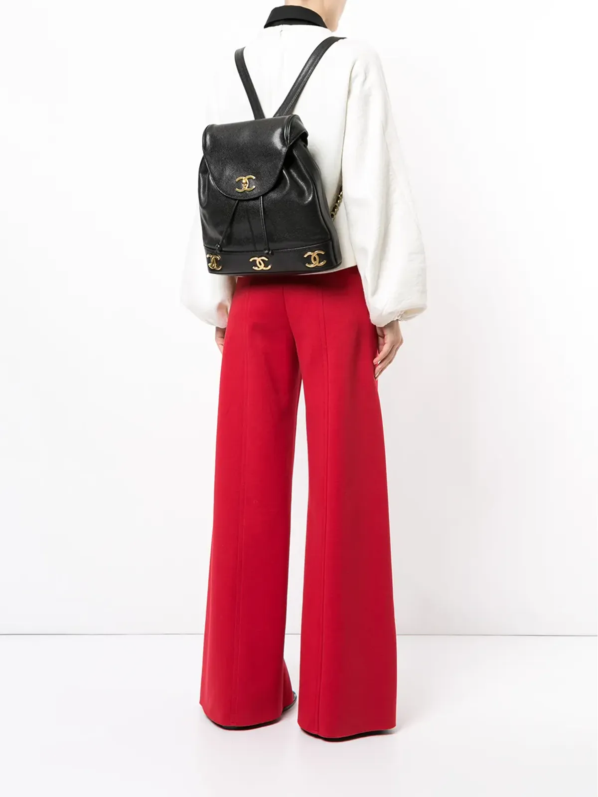 CHANEL Pre-Owned CCチェーンバックパック - 画像2