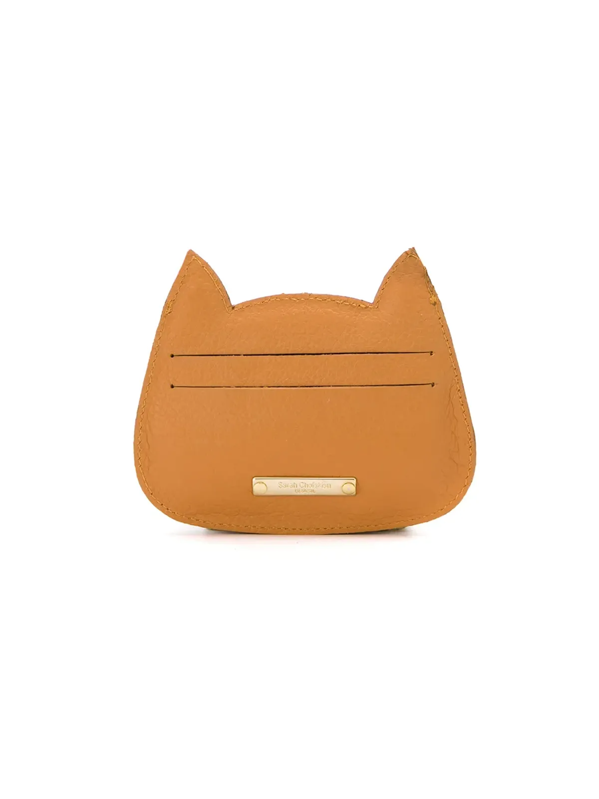 Sarah Chofakian レザー カードホルダー - Brown - 画像2
