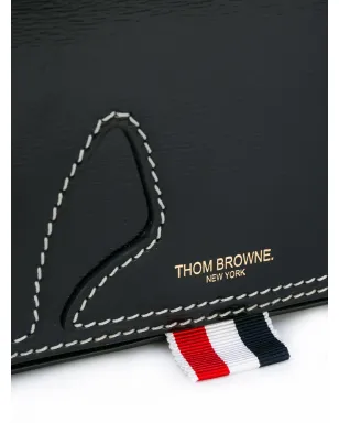 Thom Browne キャットアイコン カーフスキンクラッチバッグ - サムネイル4
