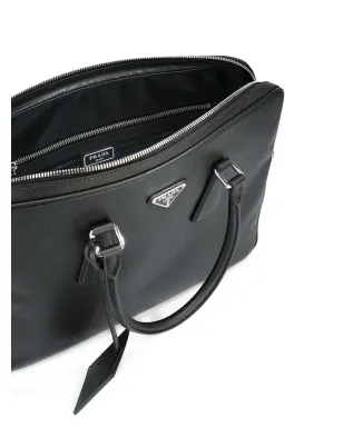 Prada トライアングルロゴ レザー ブリーフケース - サムネイル5