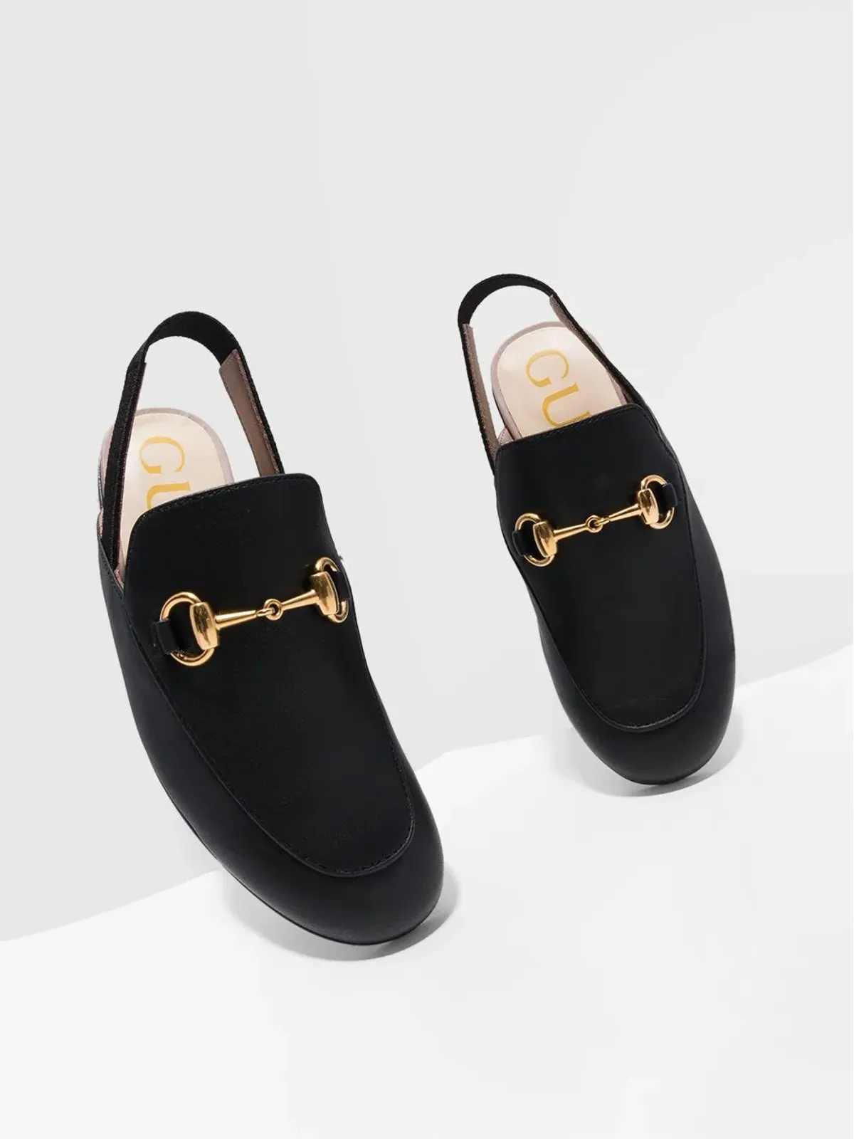 Gucci Kids スリングバック・スリッパ ブラック - 画像2