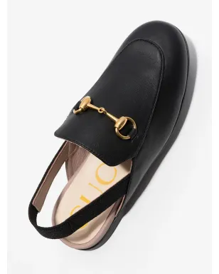 Gucci Kids スリングバック・スリッパ ブラック - サムネイル3