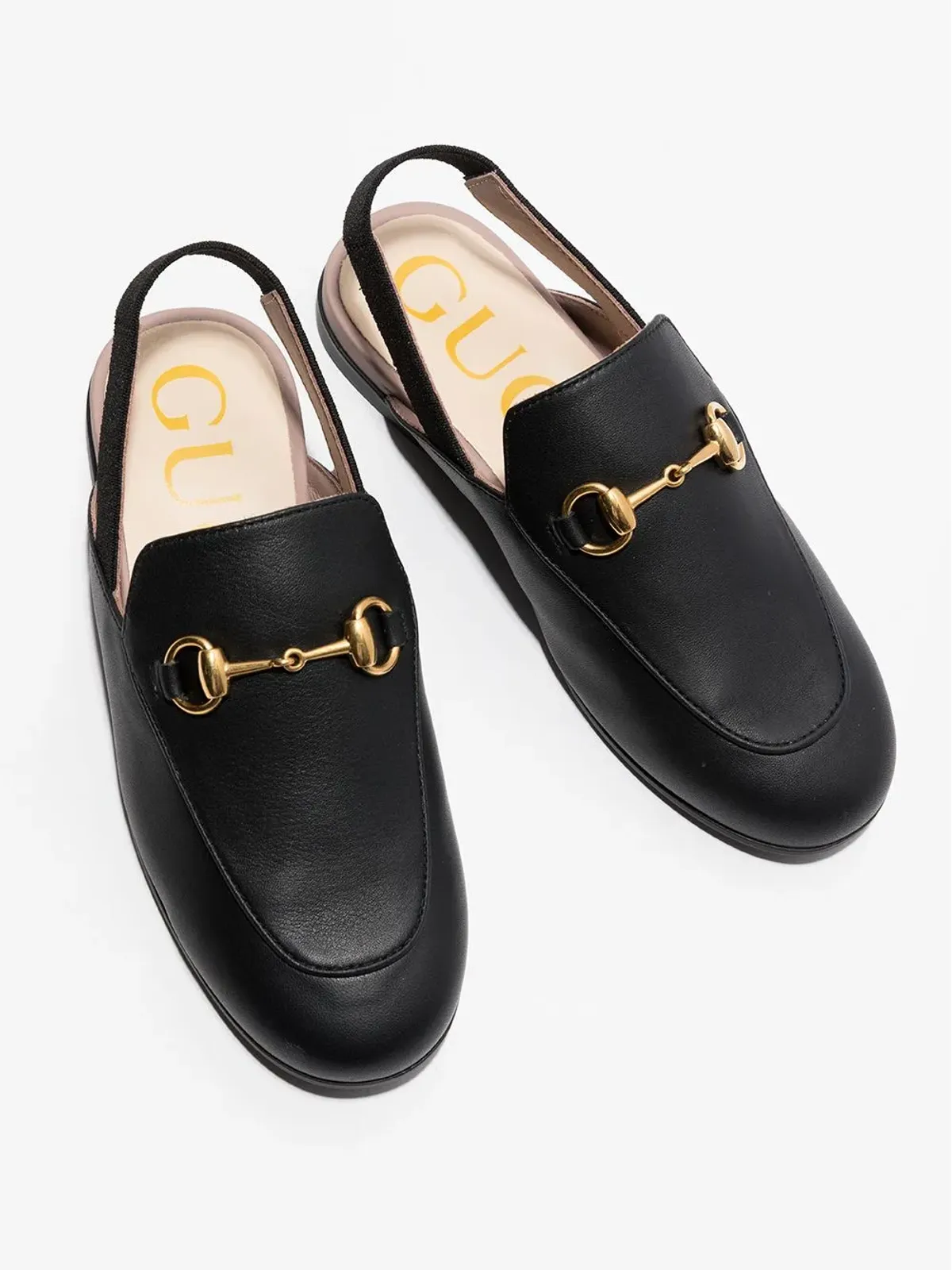 Gucci Kids スリングバック・スリッパ ブラック - 画像4