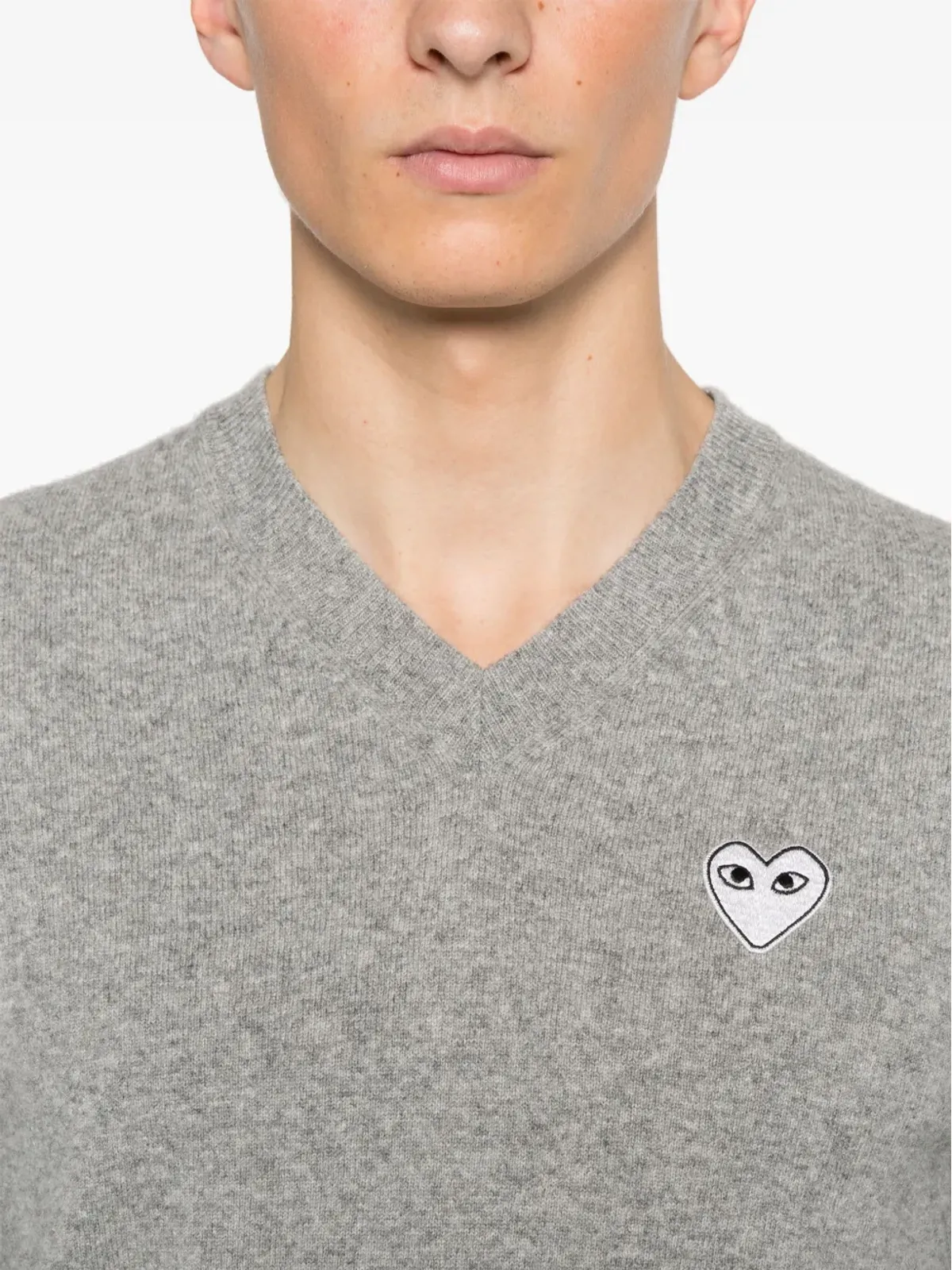Comme Des Garçons Play Vネック プルオーバー（ホワイトハート付き） - 画像5