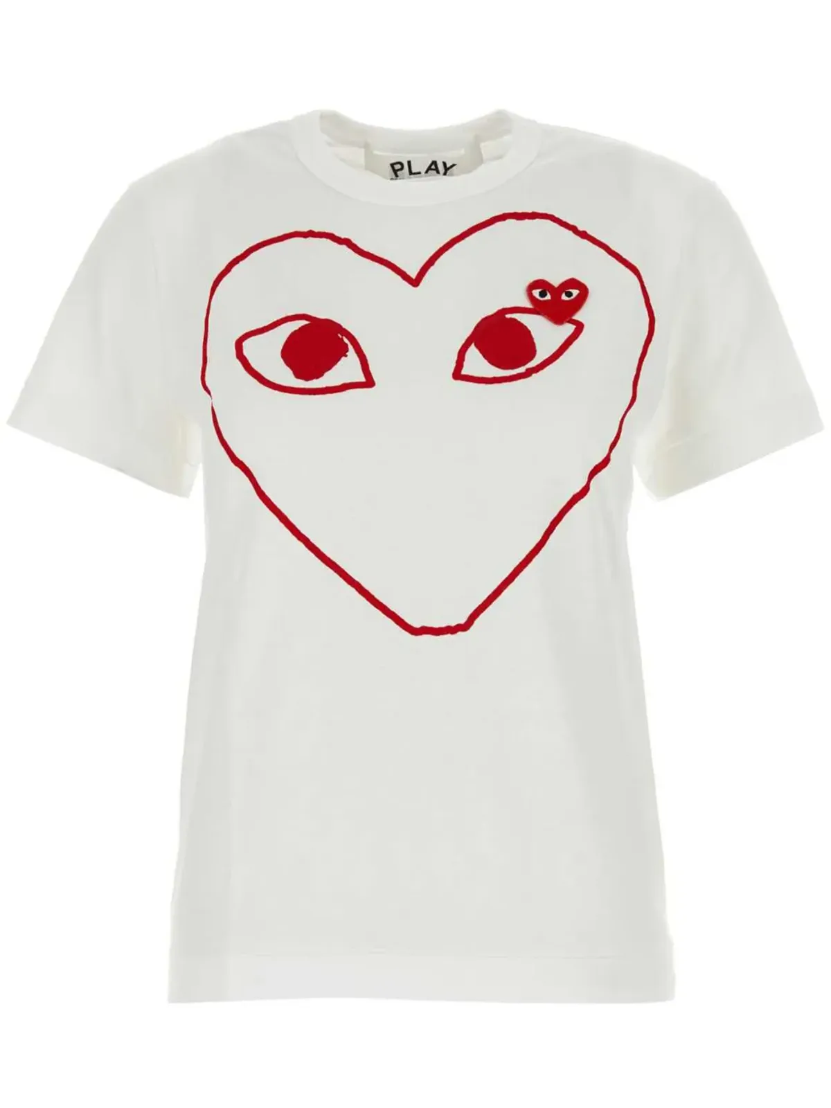 Comme Des Garçons Play ロゴプリント コットン Tシャツ - 画像1