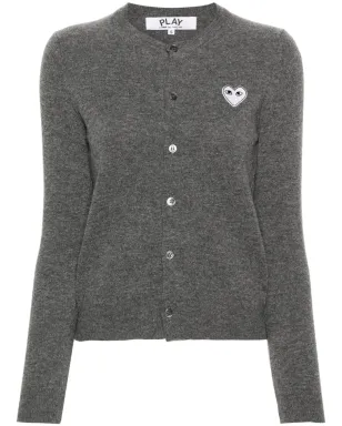 Comme Des Garçons Play ハート刺繍入りカーディガン - サムネイル1