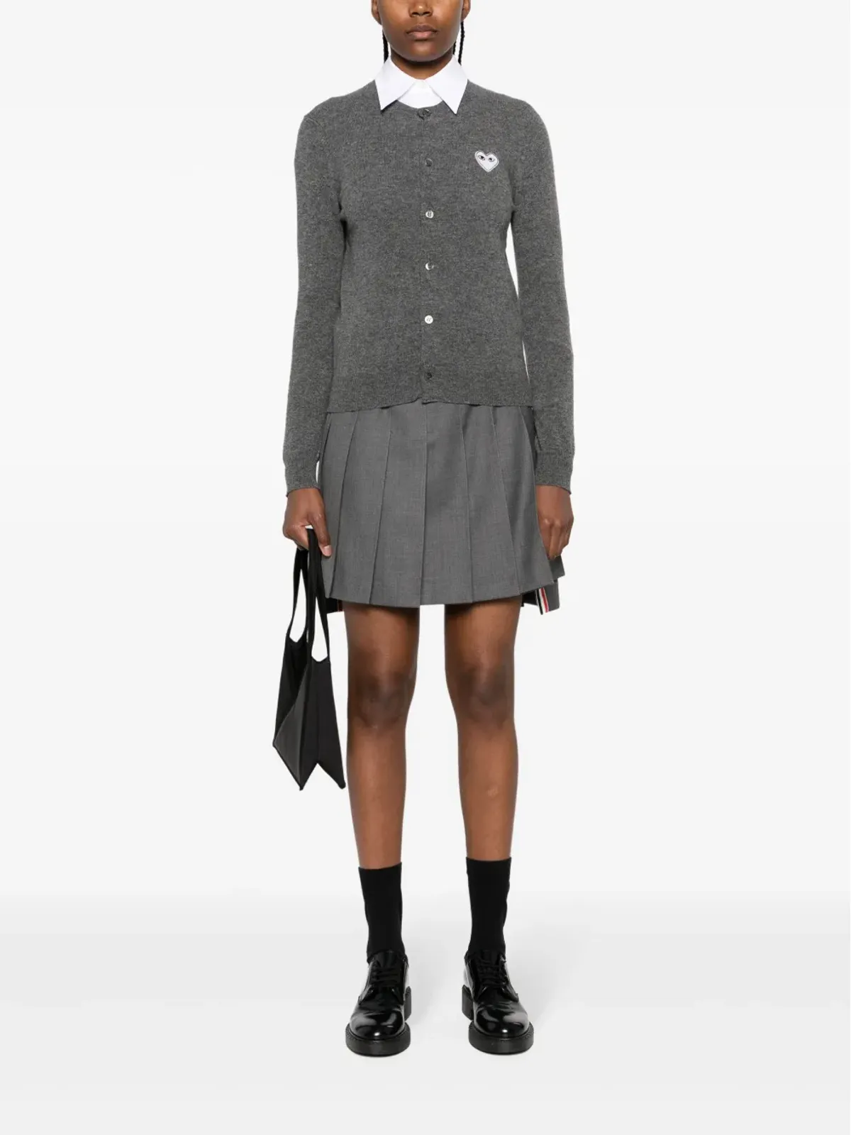 Comme Des Garçons Play ハート刺繍入りカーディガン - 画像2