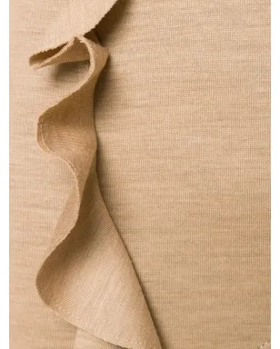 Givenchy knitted frill-hem midi dress - Brown - サムネイル5