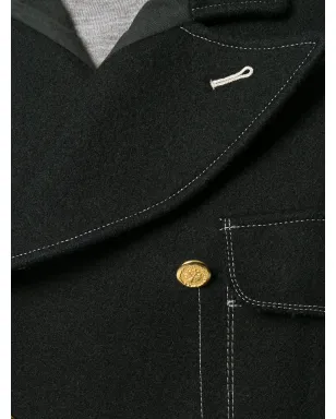 Jean Paul Gaultier Pre-Owned 尖ったラペルのダブルブレストジャケット - ブラック - サムネイル5