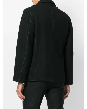 Jean Paul Gaultier Pre-Owned 尖ったラペルのダブルブレストジャケット - ブラック - サムネイル4