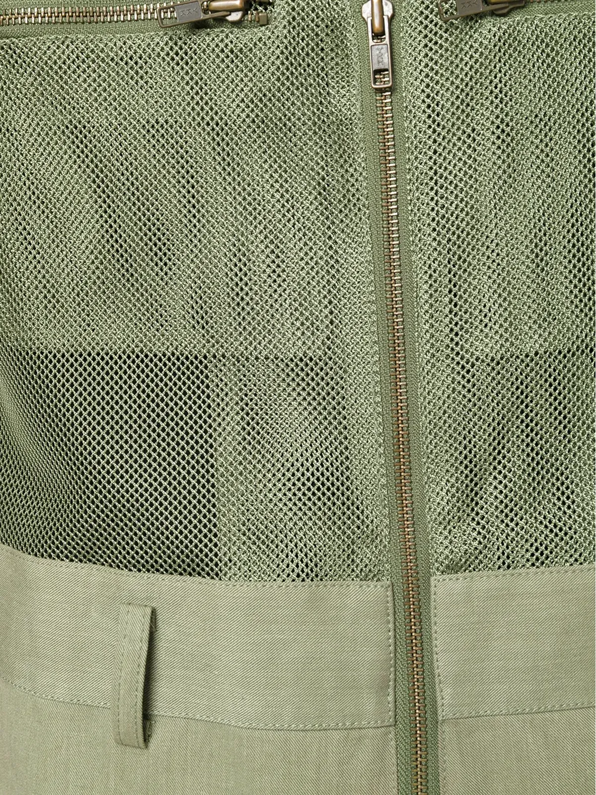 Comme Des Garçons Pre-Owned グリーンのジップ付きジャンプスーツ - 画像5