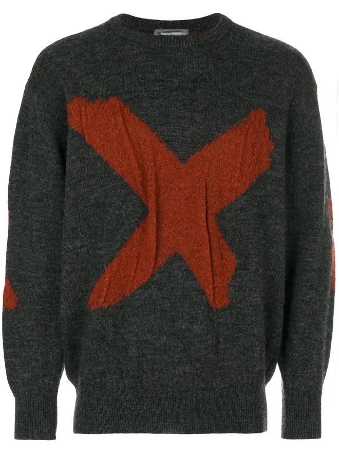 Issey Miyake Pre-Owned Issey Miyake Pre-Owned x intarsia ジャンパーの商品画像