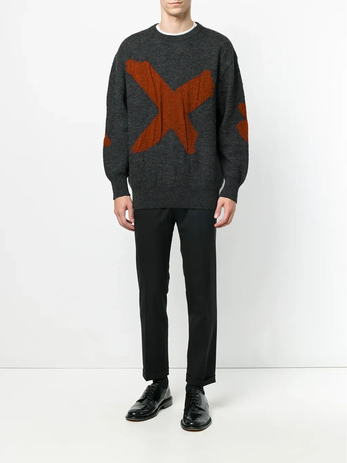 Issey Miyake Pre-Owned x intarsia ジャンパー - 画像2