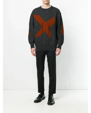 Issey Miyake Pre-Owned x intarsia ジャンパー - サムネイル2