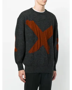 Issey Miyake Pre-Owned x intarsia ジャンパー - サムネイル3