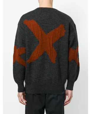 Issey Miyake Pre-Owned x intarsia ジャンパー - サムネイル4