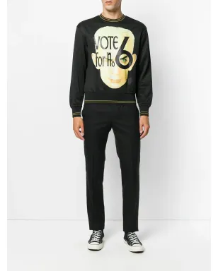 Jean Paul Gaultier Pre-Owned Voteプリント スウェットシャツ - ブラック - サムネイル2