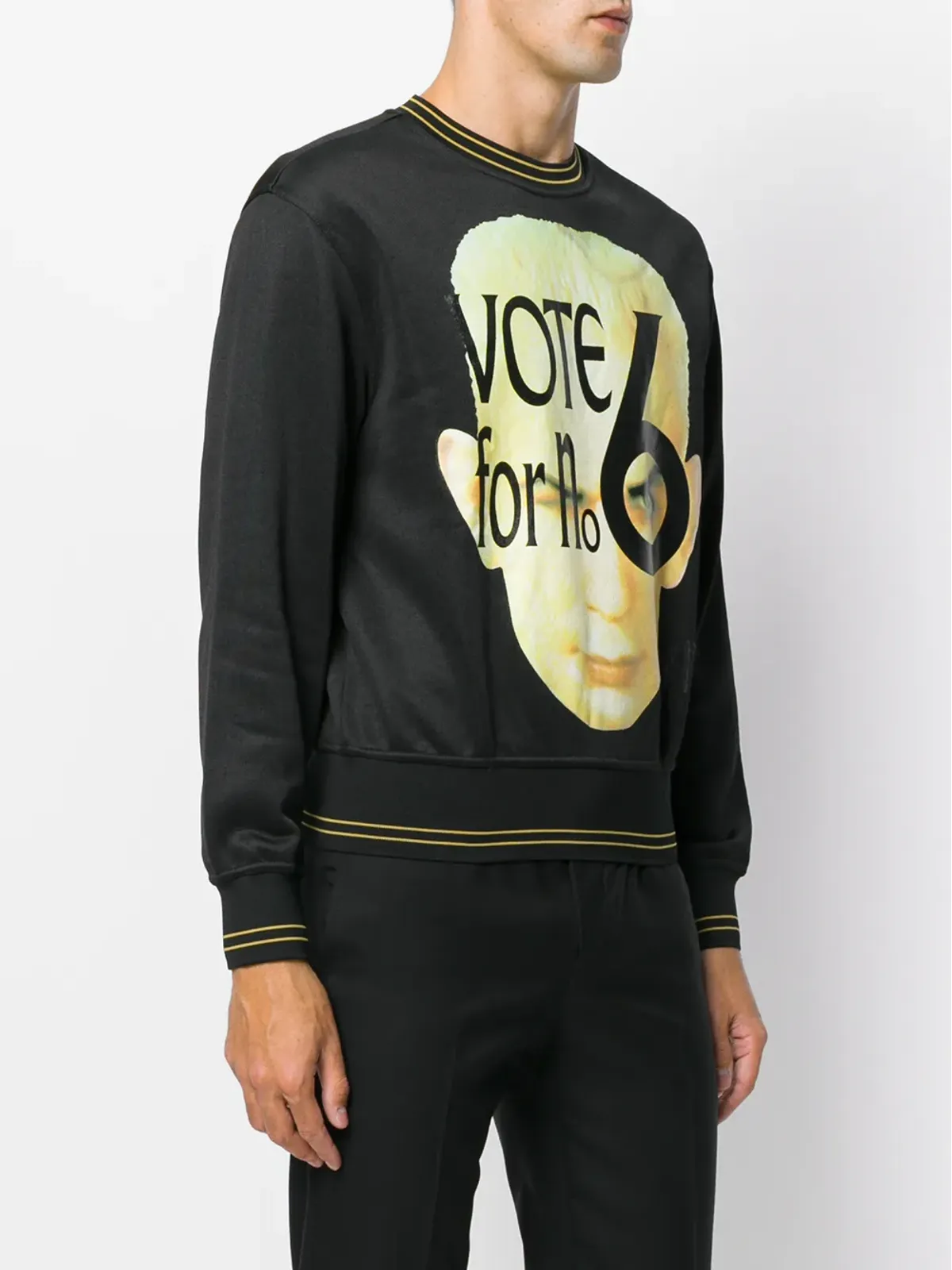 Jean Paul Gaultier Pre-Owned Voteプリント スウェットシャツ - ブラック - 画像3