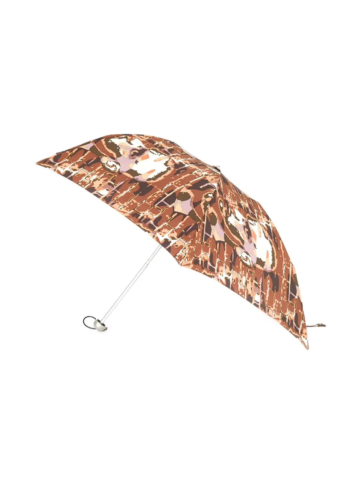 Jean Paul Gaultier Pre-Owned 1992年 フェイスプリント アンブレラ - Brown - 画像2