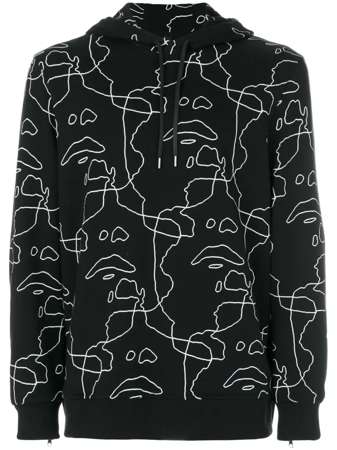 Neil Barrett Neil Barrett Siouxsie プリント フーディの商品画像