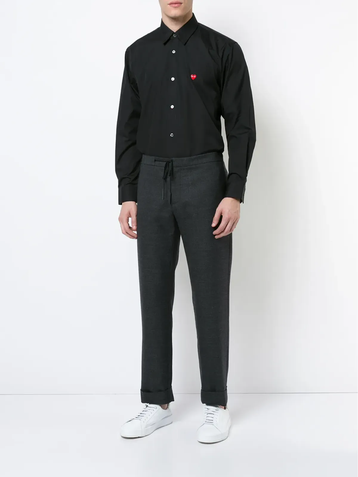 Comme Des Garçons Play ハートロゴシャツ - 画像2