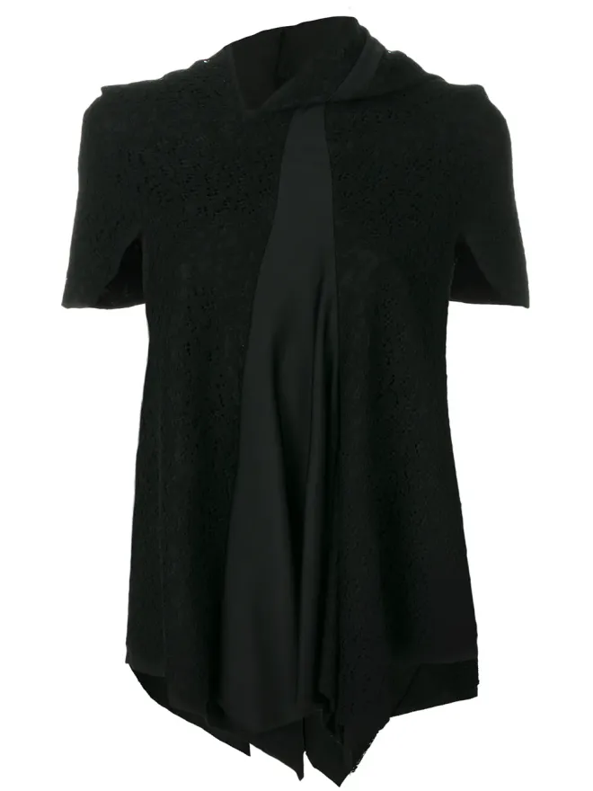 Comme Des Garçons Pre-Owned Comme Des Garçons Pre-Owned レースパネルド ブラウス - ブラックの商品画像