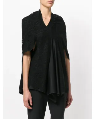 Comme Des Garçons Pre-Owned レースパネルド ブラウス - ブラック - サムネイル3