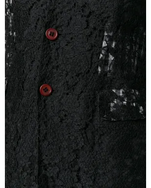Comme Des Garçons Pre-Owned ミディ丈レースジャケット - サムネイル5